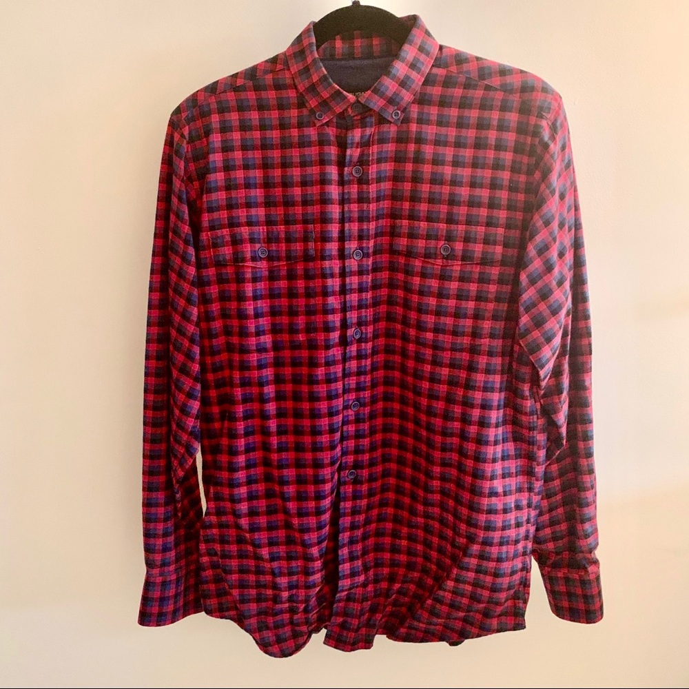 Men’s bugatchi checked flannel